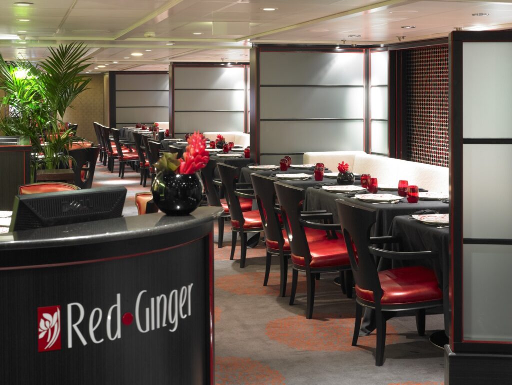 Restaurant asiatique Red Ginger d'Oceania Cruises