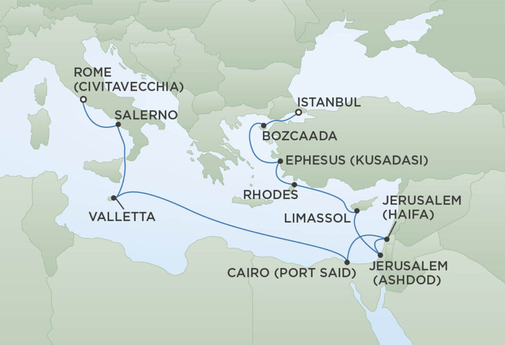 Croisière Regent - D'Istanbul à Rome (Civitavecchia), Seven Seas Navigator, Départ le 13 mai 2025