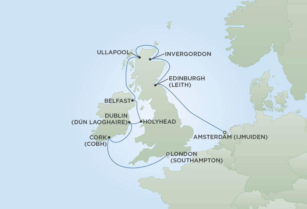 Croisière Regent - D'Amsterdam (Ijmuiden) à Londres (Southampton), Seven Seas Navigator, Départ le 19 juillet 2025