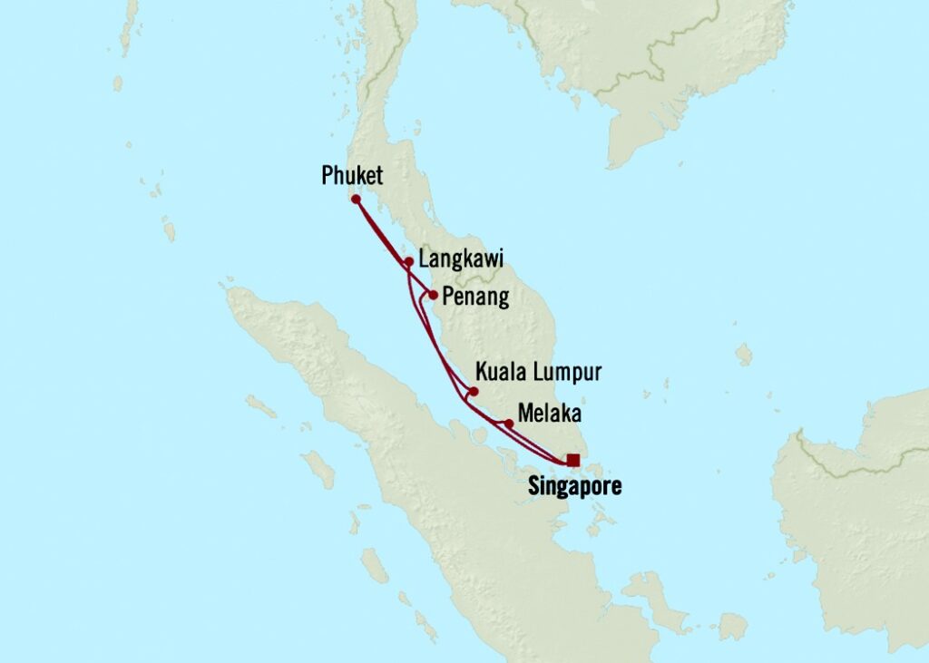 Croisière Oceania Cruises de 6 jours de Singapour à Singapour à bord du Regatta