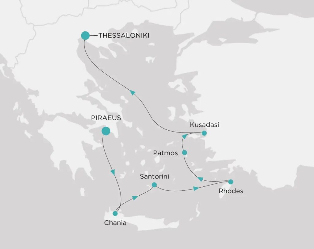 Voyage tout inclus Crystal Cruises Athènes à Thessalonique